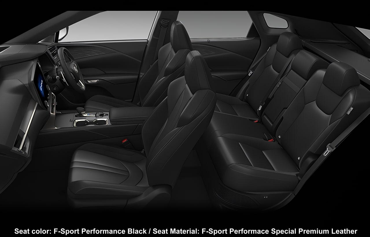 New Lexus RX500h F-Sport Performance photo: Interior view image (Black)