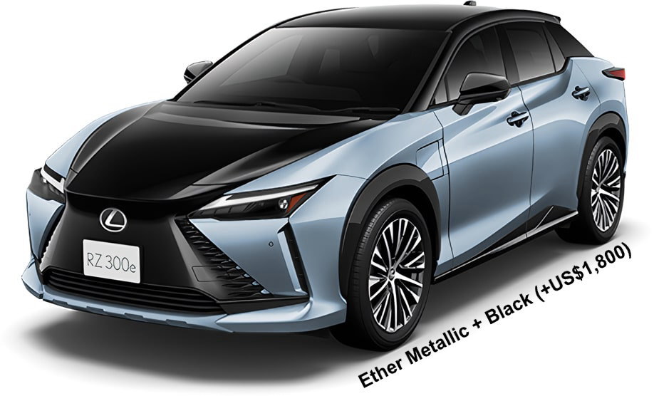 New Lexus RZ300e BODY COLOR: Ether Metallic + Black (+US$1,800)