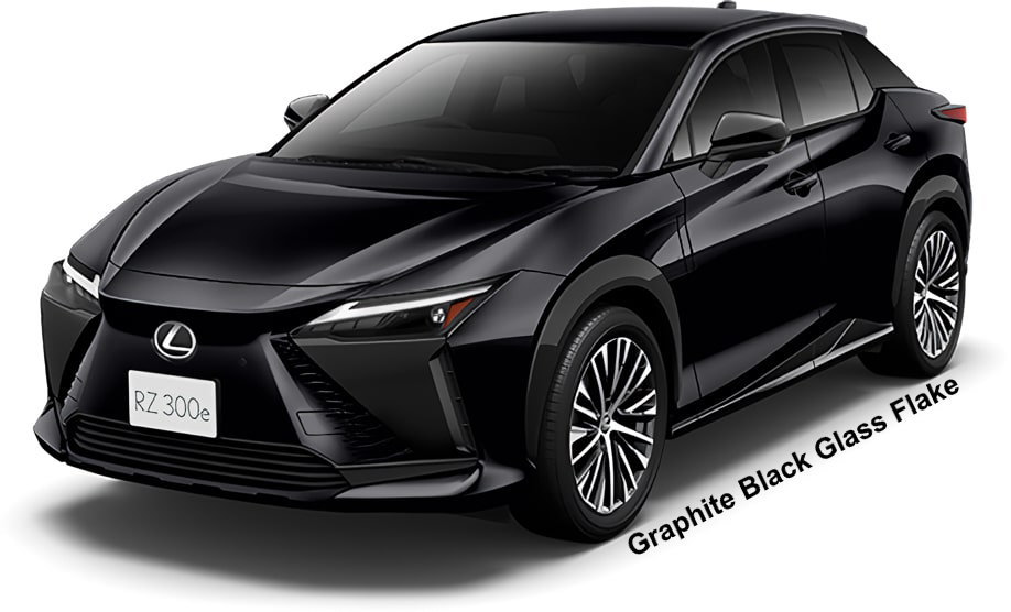 New Lexus RZ300e BODY COLOR: Graphite Black Glass Flake