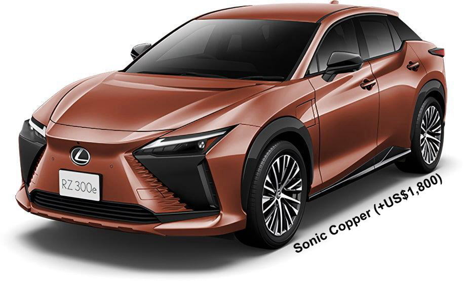 New Lexus RZ300e BODY COLOR: Sonic Copper (+US$1,800)