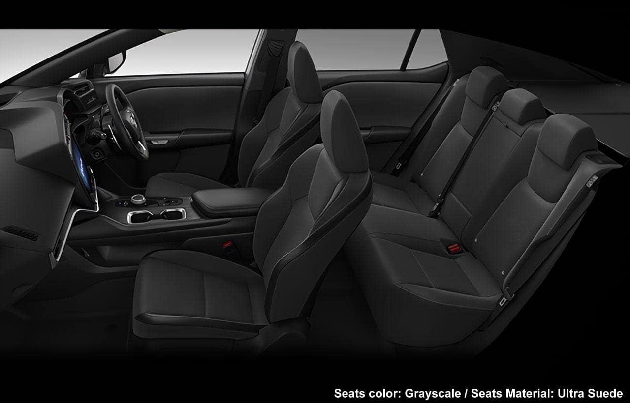 New Lexus RZ300e Interior photo: Seats color: Orage / Seats Material: Ultra Suede