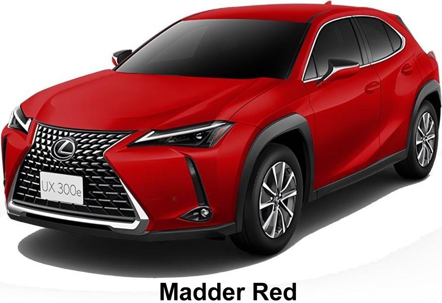 New Lexus UX300e body color: Madder Red