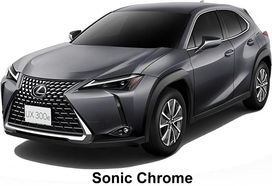 New Lexus UX300e body color: Sonic Chrome