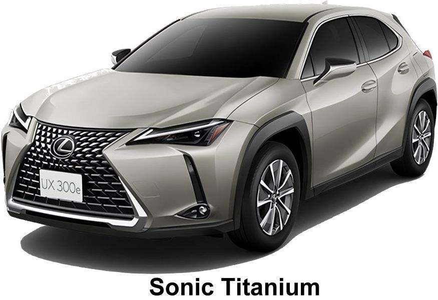 New Lexus UX300e body color: Sonic Titanium