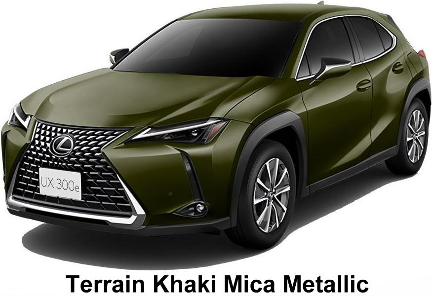 New Lexus UX300e body color: Terrain Khaki Mica Metallic