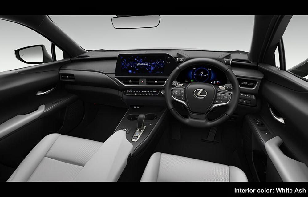 New Lexus UX300e photo: Cockpit view image (White Ash)