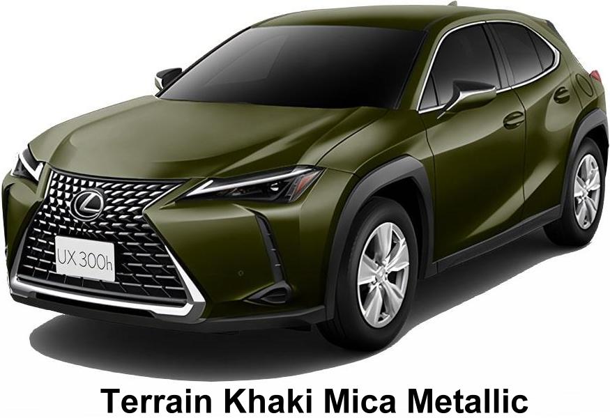 New Lexus UX300H body color: Terrain Khaki Mica Metallic