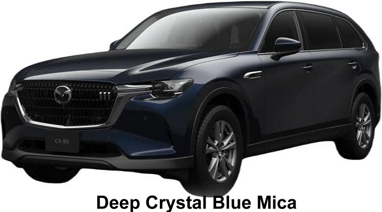 New Mazda CX80 body color: Deep Crystal Blue Mica