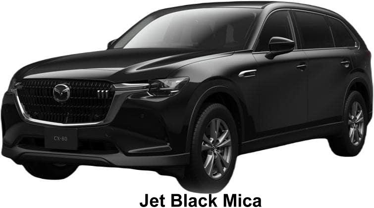 New Mazda CX80 body color: Jet Black Mica