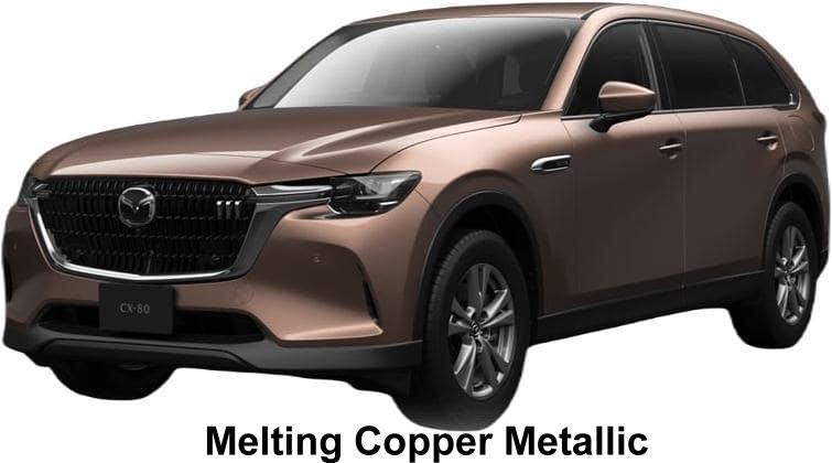 New Mazda CX80 body color: Melting Copper Metallic