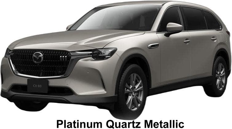 New Mazda CX80 body color: Platinum Quartz Metallic