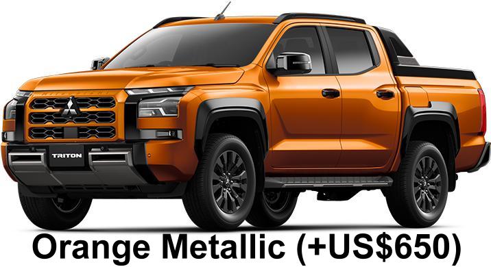 New Mitsubishi Triton body color: ORANGE METALLIC (option Color +US$650)