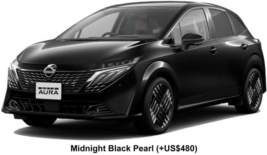 Nissan Aura e-Power body color: Midnight Black Pearl (+US$480)