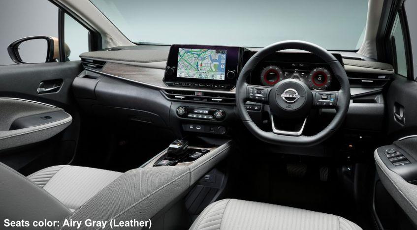 New Nissan Aura e-Power photo: Cockpit view image (Airy Gray Leather)