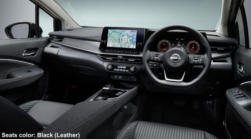 New Nissan Aura e-Power photo: Cockpit view image (Black Leather)