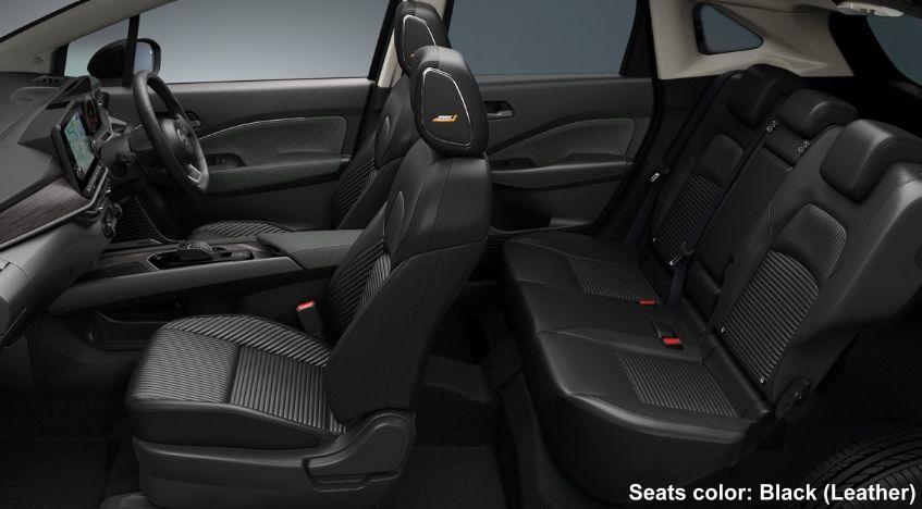 New Nissan Aura e-Power photo: Interior view image (Black Leather)