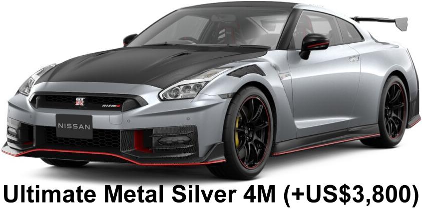 New Nissan GTR Nismo Special Edition body color: Ultimate Metal Silver 4M (+US$3,800)