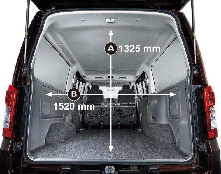 New Nissan NV350 Caravan photo: Interior Size