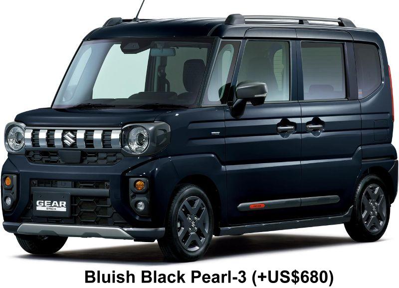 New Suzuki Spacia Gear body color: Bluish Black Pearl-3 (option color +US$680)