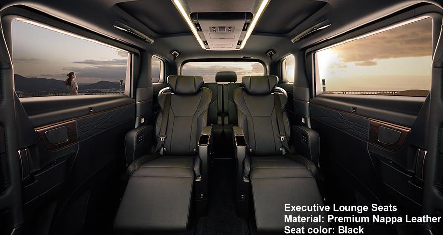 New Toyota Alphard Executive Lounge photo: Interior view image (Black)