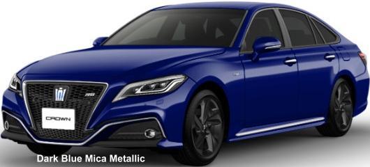 New Toyota Crown Special body color: DARK BLUE MICA METALLIC (option color +US$1,500)