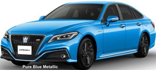 New Toyota Crown Special body color: PURE BLUE METALLIC (option color +US$1,500)