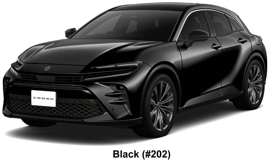 Toyota Crown Sport Z body color: Black (#202)