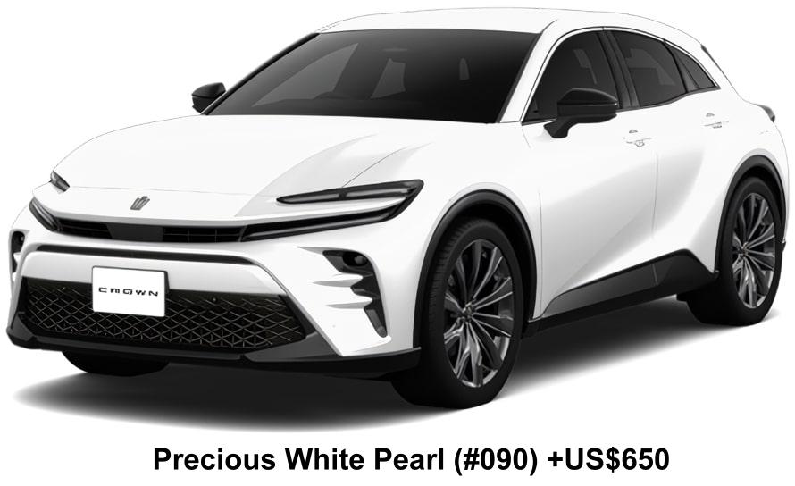 Toyota Crown Sport Z body color: Precious White Pearl (#090) +US$650