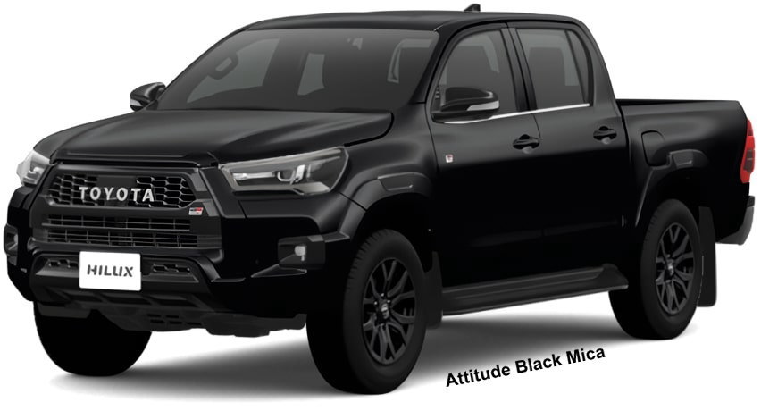 New Toyota Hilux Z GR Sport body color: ATTITUDE BLACK MICA