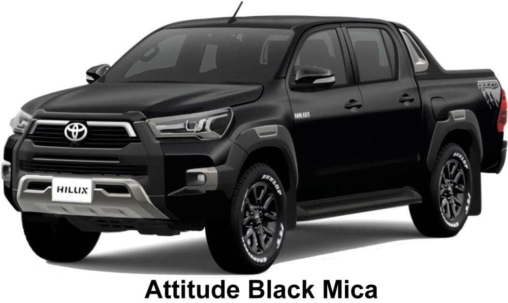 New Toyota Hilux Z Revo Rocco Edition body color: ATTITUDE BLACK MICA