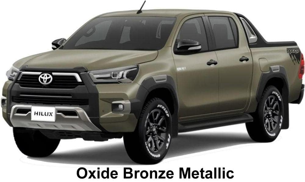 New Toyota Hilux Z Revo Rocco Edition body color: OXIDE BRONZE METALLIC