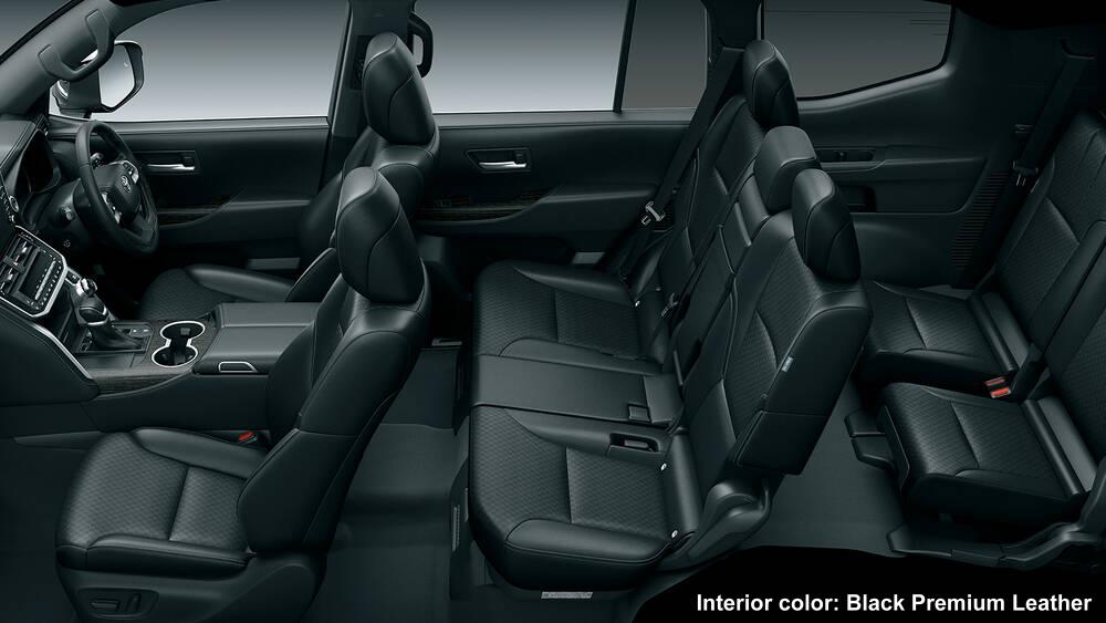 New Toyota Land Cruiser-300 Modellista photo: Interior view image (Black Semianiline Premium Leather)