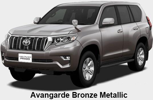 New Toyota Land Cruiser Prado TXL body color: AVANT GARDE BRONZE METALLIC