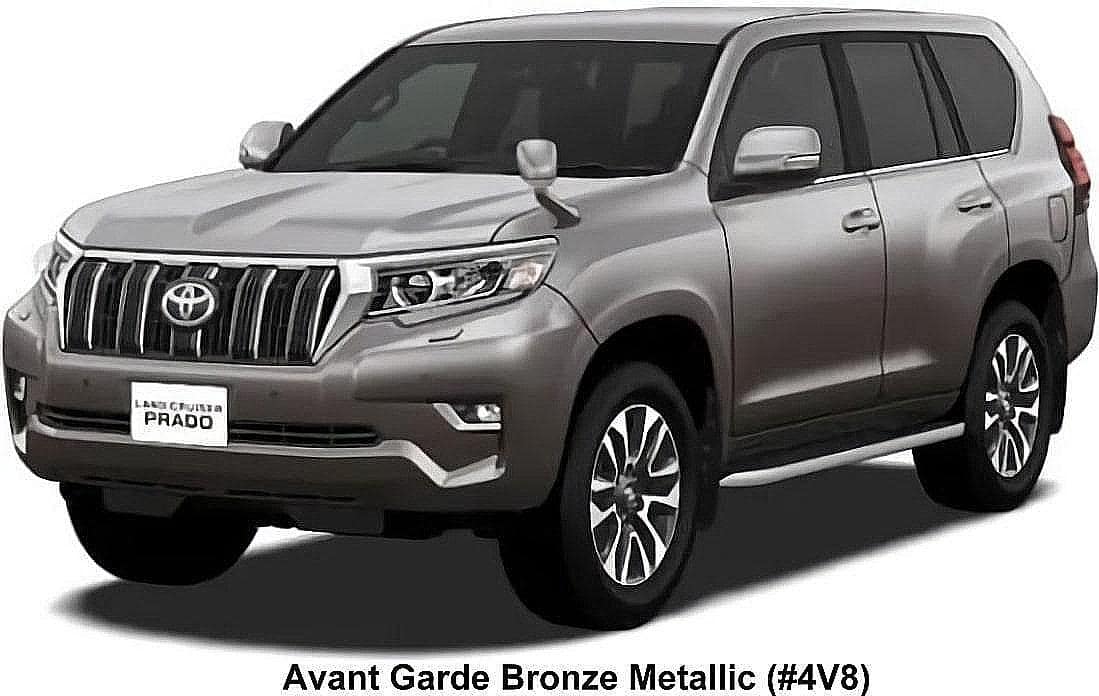 New Toyota land Cruiser Prado TZG body color: AVANT GARDE BRONZE METALLIC (Color No. 4V8)