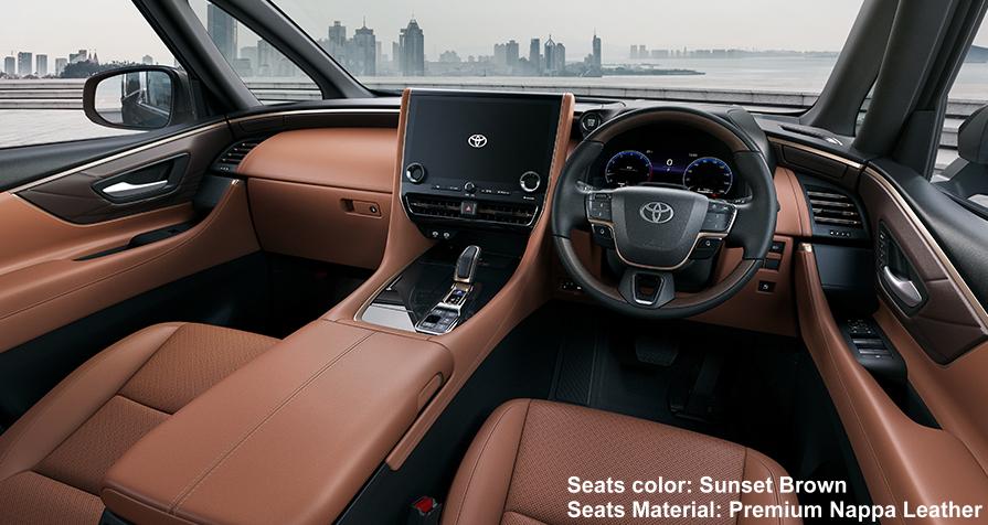 New Toyota Vellfire Executive Lounge photo: Cockpit view image (Sunset Brown)