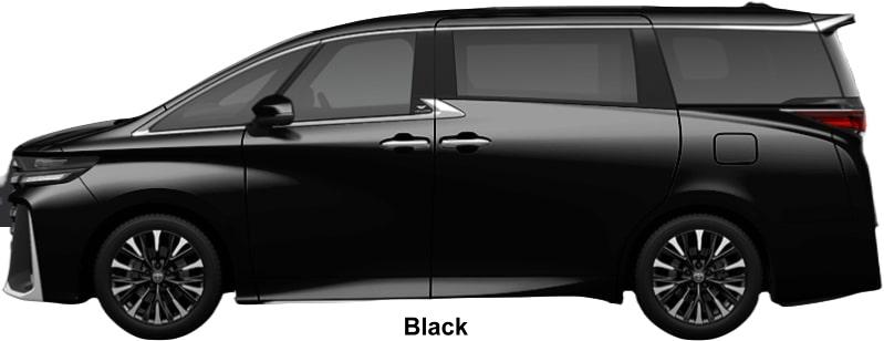 New Toyota Vellfire Executive Lounge body color: BLACK