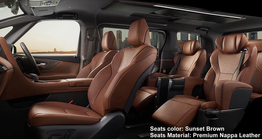 New Toyota Vellfire Executive Lounge photo: Interior view image (Sunset Brown)