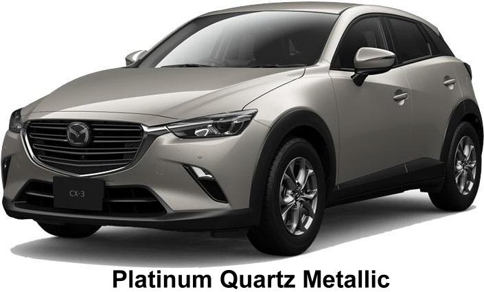 Mazda CX3 body color: Platinum Quartz Metallic