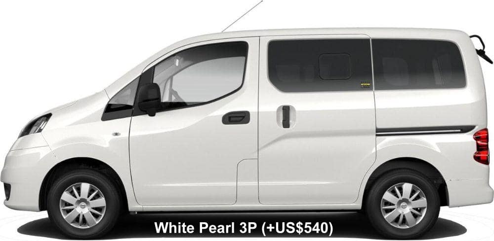 New Nissan NV200 Vanette Wagon body color: White Pearl 3P (+US$540)