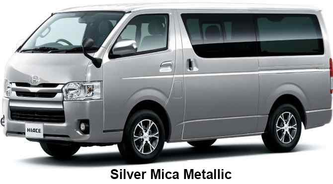 New Toyota Hiace Van Body colors, Full variation of exterior colours ...