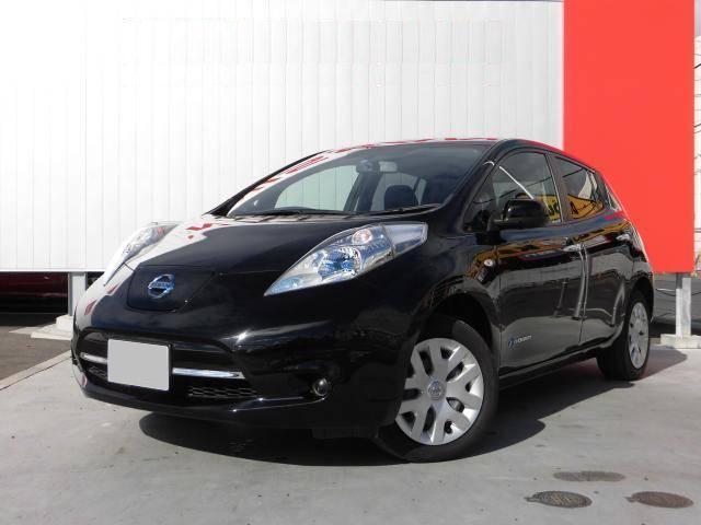 Used Nissan Leaf Black body color 2013 model photo: Front view