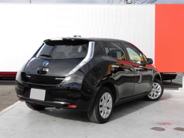 Used Nissan Leaf Black body color 2013 model photo: Back view