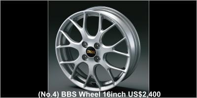 Daihatsu Copen Cero Accessory: (No.4) BBS Wheel 16inch US$ 2,400