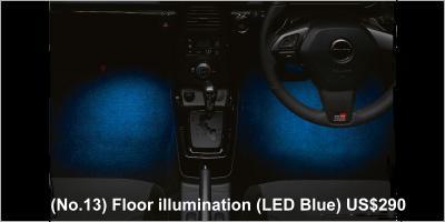 Daihatsu Copen Cero Accessory: (No.13) Floor illumination (LED Blue) US$ 290