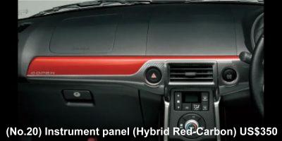 Daihatsu Copen Cero Accessory: (No.20) Instrument panel (Hybrid Red-Carbon) US$ 350