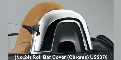 Daihatsu Copen Cero Accessory: (No.24) Roll Bar Cover (Chrome) US$ 370