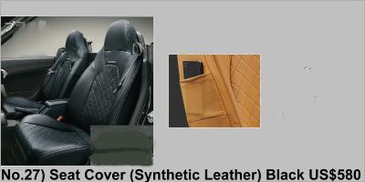 Daihatsu Copen Cero Accessory: (No.27) Seat Cover (Synthetic Leather) Black US$ 580