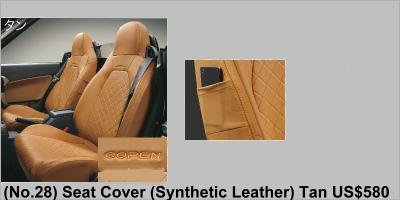 Daihatsu Copen Cero Accessory: (No.28) Seat Cover (Synthetic Leather) Tan US$ 580