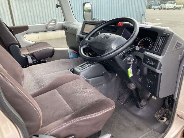Stock No. BT1037 Used Toyota Coaster Bus 2019 Model photo: Cockpit view image (driver view picture)
