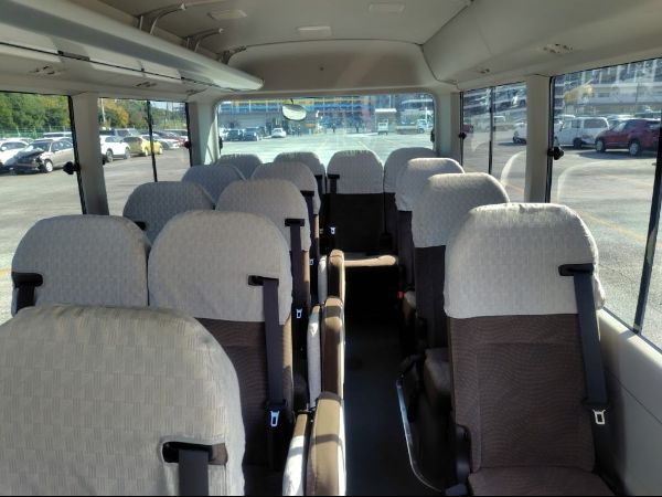 Stock No. BT1040 Used Toyota Coaster Bus 2020 Model photo: Interior view image (inside picture)